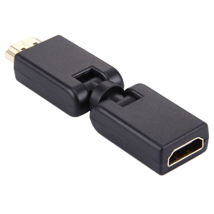 HDMI 19-poliger Stecker zu Buchse 360 Grad Schwenkadapter (vergoldet)