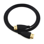 1,8m HDMI zu HDMI 19-poliges Kabel, Version 1.4, Unterstützt 3D, Ethernet, HD TV / Xbox 360 / PS3 usw. (vergoldet), Länge: 1,8m