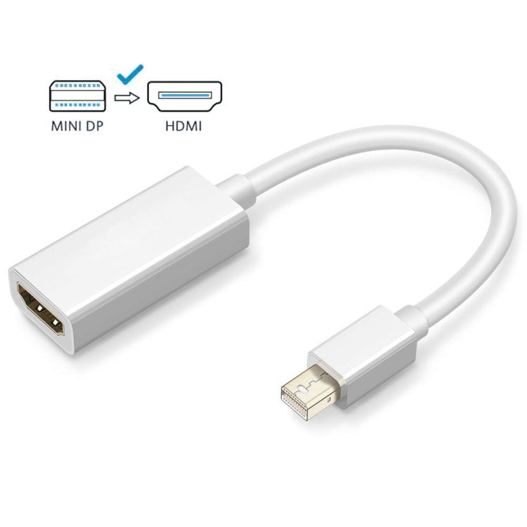 Full HD 1080P Mini DisplayPort Stecker zu HDMI Buchse Kabeladapter, Länge: 20cm, Mini DP zu HDMI Weiß
