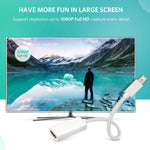 Full HD 1080P Mini DisplayPort Stecker zu HDMI Buchse Kabeladapter, Länge: 20cm, Mini DP zu HDMI Weiß