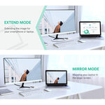 Full HD 1080P Mini DisplayPort Stecker zu HDMI Buchse Kabeladapter, Länge: 20cm, Mini DP zu HDMI Weiß