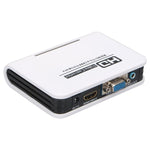 1080P HDMI zu VGA Adapter Digital zu Analog Video Audio Konverterkabel für Xbox 360 PS3 PS4 PC Laptop TV Box Projektor, HDMI zu VGA (Weiß)