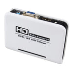 1080P HDMI zu VGA Adapter Digital zu Analog Video Audio Konverterkabel für Xbox 360 PS3 PS4 PC Laptop TV Box Projektor, HDMI zu VGA (Weiß)