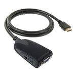 HDMI Stecker zu VGA Buchse Adapter mit Audiokabel, Länge: 50cm