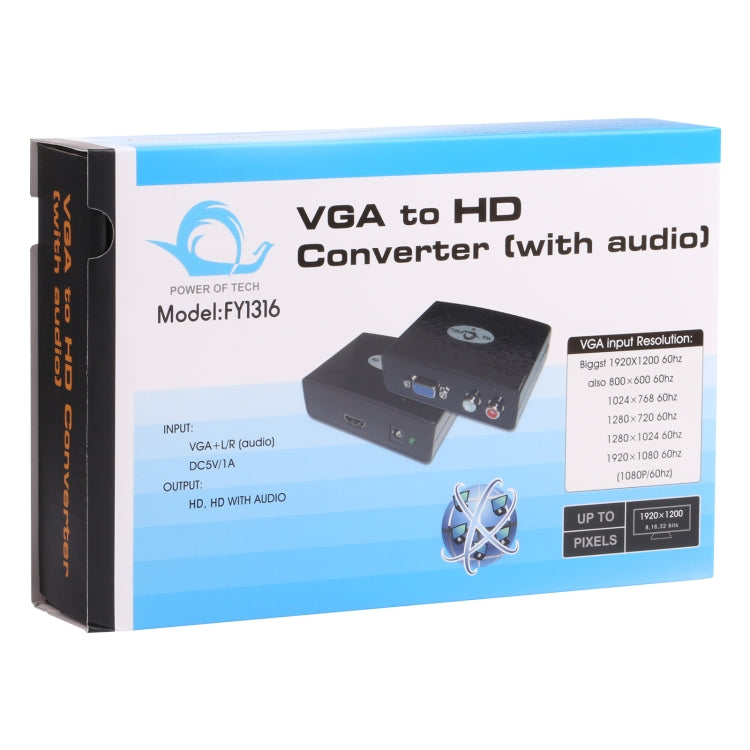 VGA zu HDMI Konverter mit Audio (FY1316), VGA zu HDMI