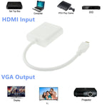 22cm Micro HDMI Stecker zu VGA Buchse Video Adapterkabel, Unterstützt Full HD 1080P, Micro HDMI Stecker zu VGA Buchse