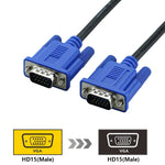 1,8m Hochwertiges VGA 15-pol Stecker zu VGA 15-pol Stecker Kabel für LCD Monitor / Beamer, 1,8m