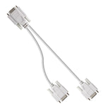 VGA SVGA HDB15 Stecker zu 2 Buchsen Splitterkabel, Länge: 32,5cm, S-PC-0415, S-PC-0415A