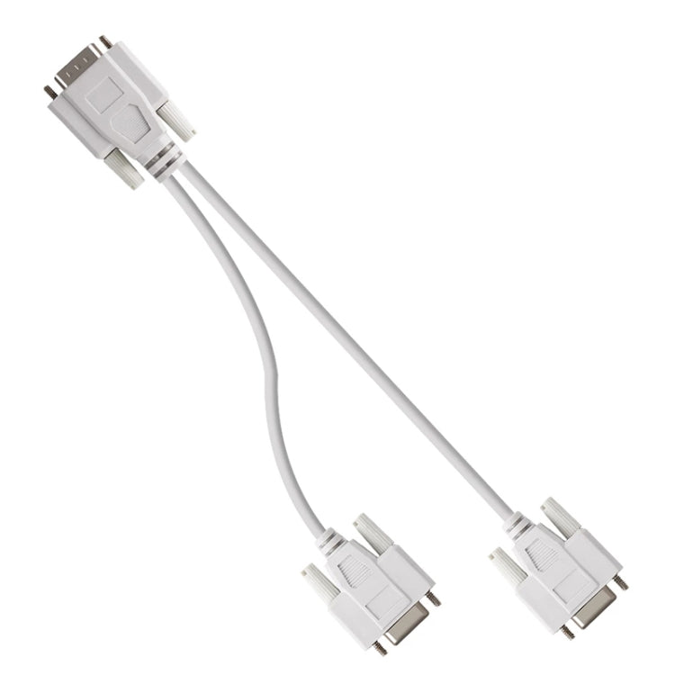 VGA SVGA HDB15 Stecker zu 2 Buchsen Splitterkabel, Länge: 32,5cm, S-PC-0415, S-PC-0415A