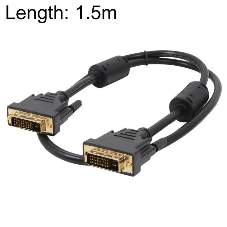 DVI 24+1P Stecker auf DVI 24+1P Stecker Kabel, Länge: 1,5m