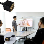 24+1 DVI Stecker auf 2 DVI Buchsen Kabeladapter, Länge: 30cm, 2 DVI 24+1 Pin Buchse