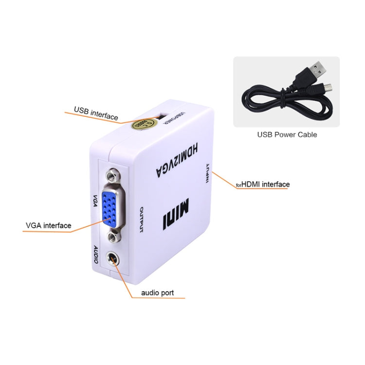 Mini HDMI zu VGA Audio Konverter, Mini HDMI zu VGA