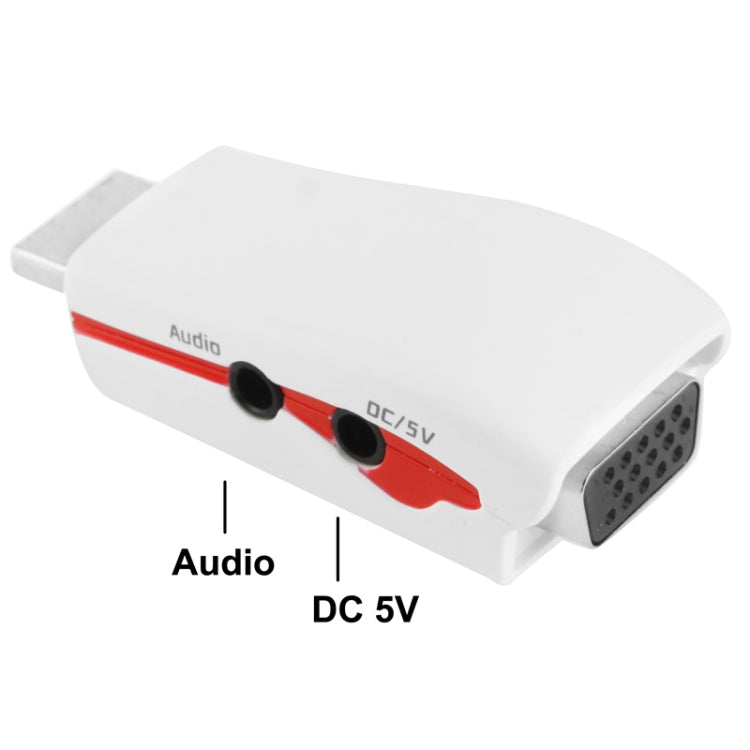Full HD 1080P HDMI zu VGA Adapter für Strom und Audio, S-PC-0470, S-PC-0470B