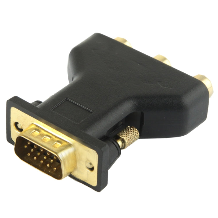 VGA 15-poliger Stecker zu 3 RCA Komponentenbuchse Adapter, VGA