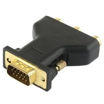 VGA 15-poliger Stecker zu 3 RCA Komponentenbuchse Adapter, VGA