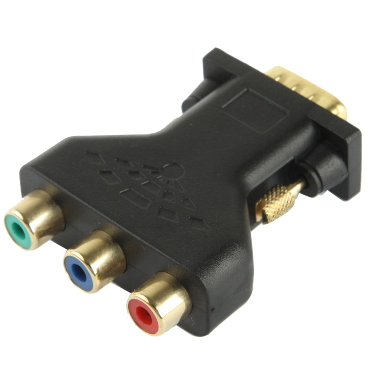 VGA 15-poliger Stecker zu 3 RCA Komponentenbuchse Adapter, VGA
