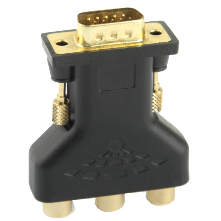 VGA 15-poliger Stecker zu 3 RCA Komponentenbuchse Adapter, VGA