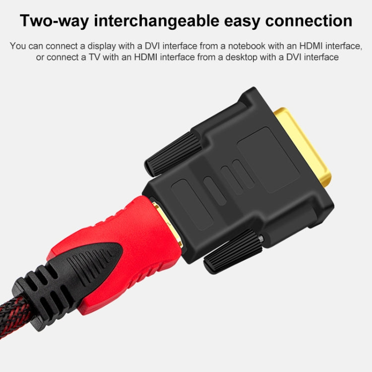 DVI-D 24+1-poliger Stecker zu HDMI 19-poliger Buchse Adapter für Monitor / HDTV