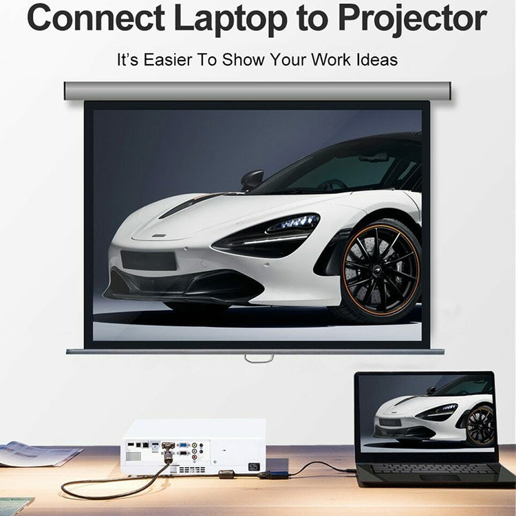 22cm Full HD 1080P Mini HDMI Stecker zu VGA Buchse Videoadapterkabel mit Audiokabel, Mini HDMI