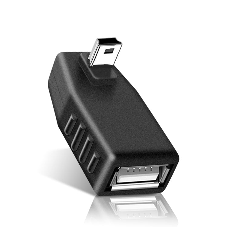 90 Grad Mini USB Stecker zu USB 2.0 AF Adapter, 90 Grad nach oben gewinkelt, 90 Grad nach unten gewinkelt