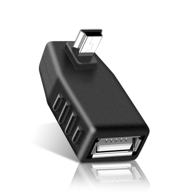 90 Grad Mini USB Stecker zu USB 2.0 AF Adapter, 90 Grad nach oben gewinkelt, 90 Grad nach unten gewinkelt