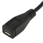 90-Grad Micro-USB-Stecker auf Micro-USB-Buchse Adapterkabel, Länge: 25cm