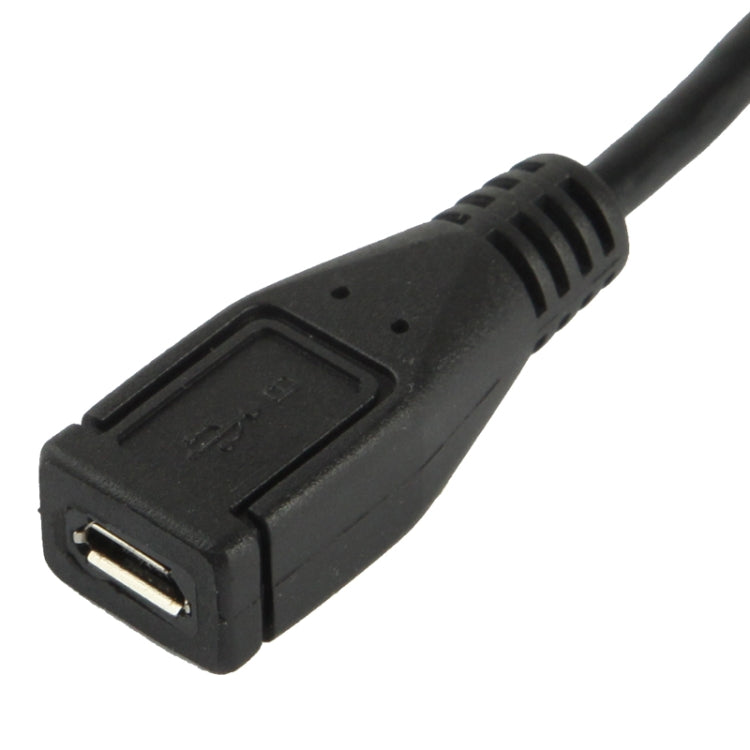 90-Grad Micro-USB-Stecker auf Micro-USB-Buchse Adapterkabel, Länge: 25cm