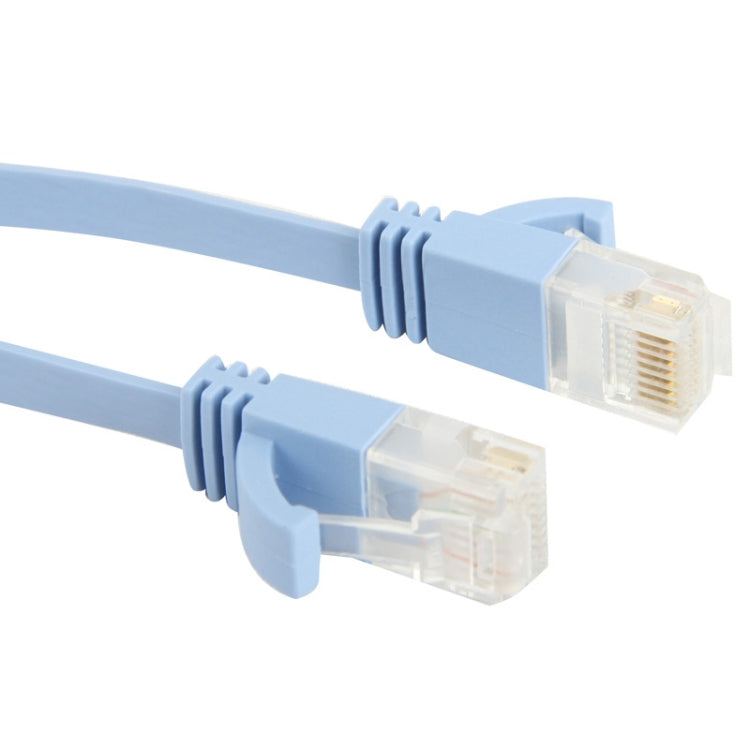 2m Ultradünnes Flaches Ethernet LAN-Kabel, CAT6, Länge: 2m (Babyblau)