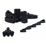Netzwerkkabel-Schutzkappen für RJ45, Schwarz (100 Stück pro Packung, Preis für 100 Stück), 100 Stück Schwarz, 100 Stück Rot, 100 Stück Blau, 100 Stück Weiß, 100 Stück Grün, 100 Stück Grau, 100 Stück Gelb