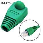 Netzwerkkabel-Schutzkappen für RJ45, Schwarz (100 Stück pro Packung, Preis für 100 Stück), 100 Stück Schwarz, 100 Stück Rot, 100 Stück Blau, 100 Stück Weiß, 100 Stück Grün, 100 Stück Grau, 100 Stück Gelb