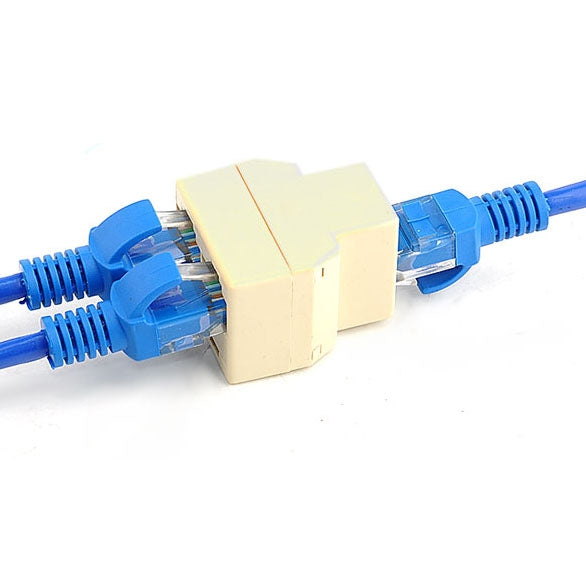 RJ45 1x2 Ethernet Anschlussverteiler, RJ45 Buchse zu 2 Buchsen