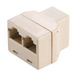 RJ45 1x2 Ethernet Connector Splitter, RJ45 Female to 2 Female