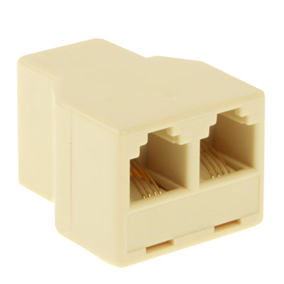 RJ11 Buchse zu 2 Buchsen Telefonverteiler, RJ11 Buchse zu 2 Buchsen