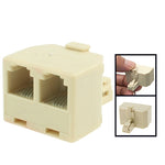 RJ11 Stecker zu 2 RJ11 Buchsen Steckdosenadapter Konverter