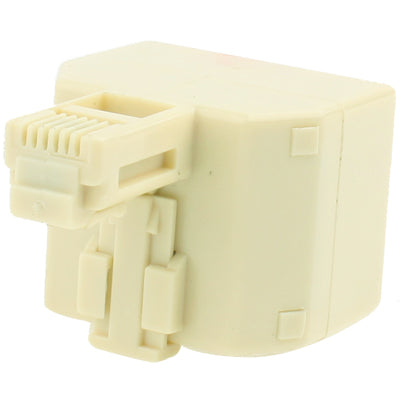 RJ11 Stecker zu 2 RJ11 Buchsen Steckdosenadapter Konverter