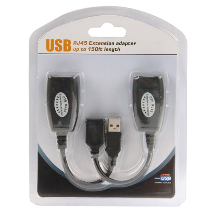 50m USB zu RJ45 Verlängerungskabel Cat5e, 1 Port USB