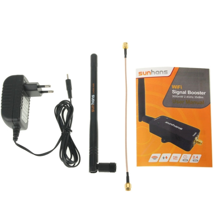 Sunhans SH24BTA-N 35dBm 2,4GHz 3W 11N/G/B WiFi Signalverstärker WiFi Verstärker Kabelloser Repeater, SH24BTA-N