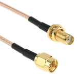 SMA Stecker zu SMA Buchse Kabel, Länge: 15cm, 15cm SMA Buchse