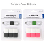 6 Stück Intelligente Kabelclips zur Organisation verstreuter Kabel, Zufällige Farblieferung