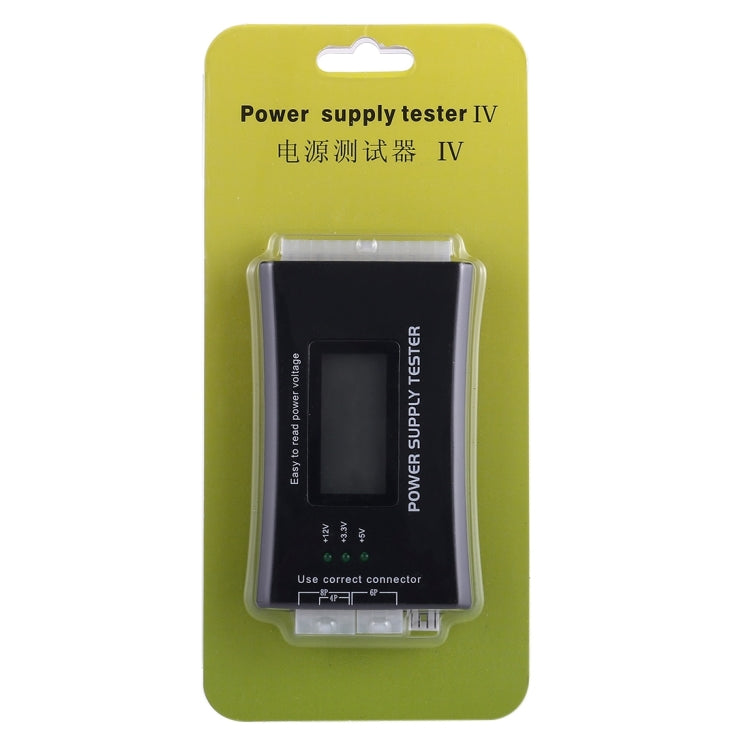 Digitales LCD-Display PC-Computer 20/24-Pin Netzteiltester Prüfer Leistungs-Messdiagnosegerät, ATX-Anschluss mit LCD