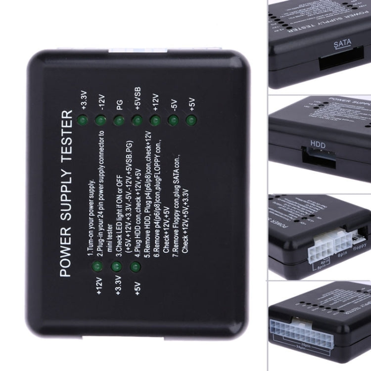 PC 20 / 24-Pin PSU ATX SATA HD Netzteiltester, ATX-Anschluss