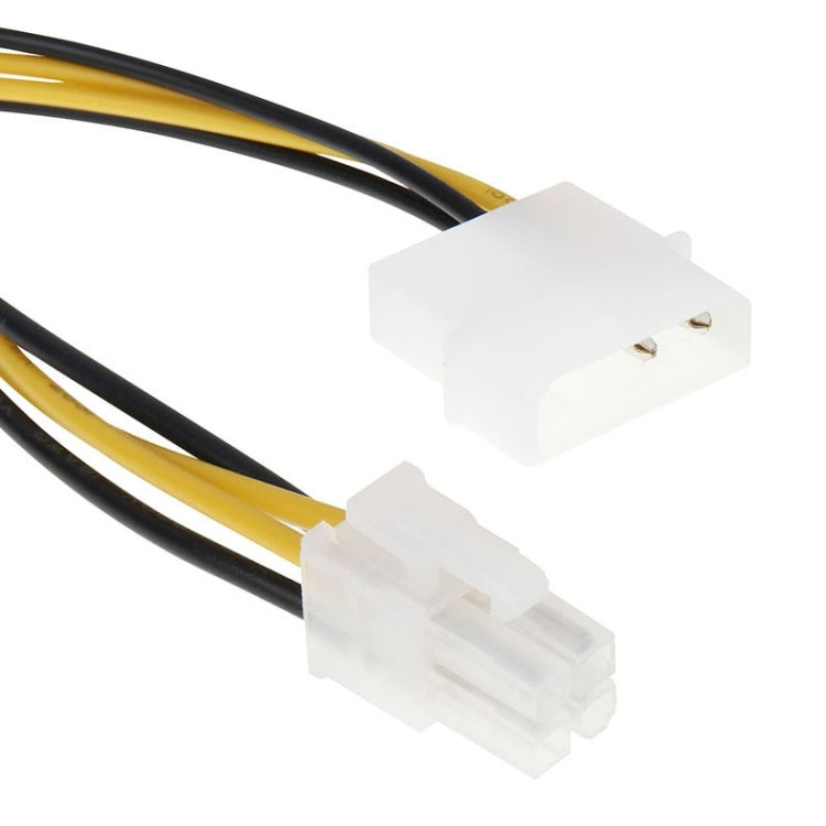 Motherboard Molex IDE 2-polig zu 4-poligem ATX P4 12V ATX CPU Stromanschluss Adapterkabel, 2-polig männlich zu 4-polig weiblich