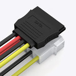 4-polig IDE zu Serial ATA SATA Stromkabel Adapter (15cm), Material: Al+Mg, 4-polig IDE zu SATA