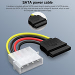 4-polig IDE zu Serial ATA SATA Stromkabel Adapter (15cm), Material: Al+Mg, 4-polig IDE zu SATA