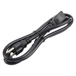 Universelle US 3-polige AC-Stromkabel für Desktop-Computer Drucker Monitor Stecker, Länge: 1,8m, 1,8m