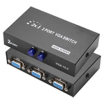 2-Port VGA Umschaltbox, 2 Eingänge 1 Ausgang für LCD PC TV Monitor - HD15 (FJ-15-2C)