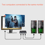 2-Port VGA Umschaltbox, 2 Eingänge 1 Ausgang für LCD PC TV Monitor - HD15 (FJ-15-2C)
