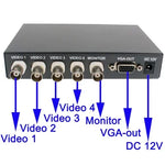 クアッド分割モード VGA（ブラック）