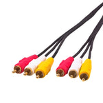 Audio-Video Stereo RCA AV-Kabel normale Qualität, Länge: 3m, 3 RCA zu 3 RCA, Länge: 3m