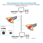 Audio-Video Stereo RCA AV-Kabel gute Qualität, Länge: 10m